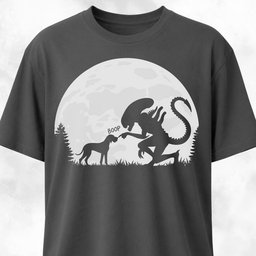 Alien Xenomorph Booping Great Dane T Shirt Gift For Dog Lover