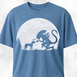 Alien Xenomorph Booping Great Dane T Shirt Gift For Dog Lover