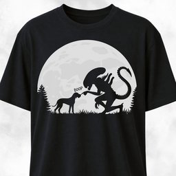 Alien Xenomorph Booping Great Dane T Shirt Gift For Dog Lover