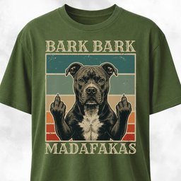 Bark Bark Madafakas Pitbull T Shirt Gift For Dog Lover