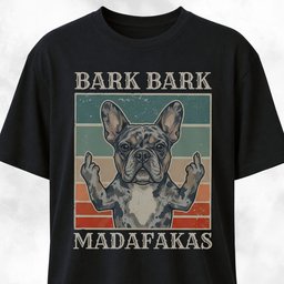Bark Bark Madafakas Merle Frenchie T Shirt Gift For Dog Lover