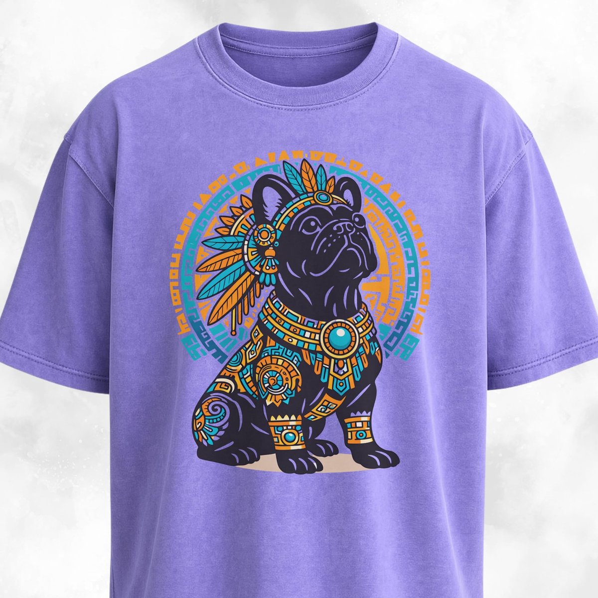 Aztec French Bulldog T Shirt Gift For Dog Lover