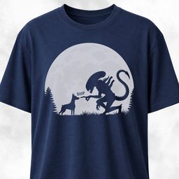 Alien Xenomorph Booping Doberman T Shirt Gift For Dog Lover