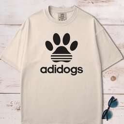 Adidogs Logo Parody T Shirt Gift For Dog Lover