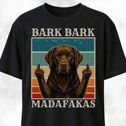 Bark Bark Madafakas Labrador T Shirt Gift For Dog Lover