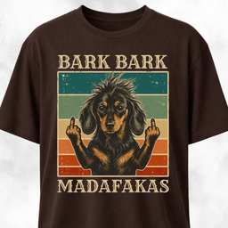 Bark Bark Madafakas Mohawk Doxie T Shirt Gift For Dog Lover