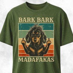 Bark Bark Madafakas Mohawk Doxie T Shirt Gift For Dog Lover