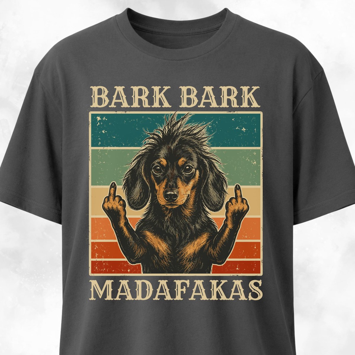 Bark Bark Madafakas Mohawk Doxie T Shirt Gift For Dog Lover