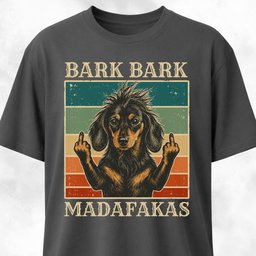 Bark Bark Madafakas Mohawk Doxie T Shirt Gift For Dog Lover