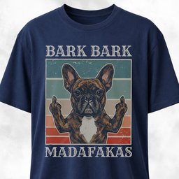 Bark Bark Madafakas Brindle Frenchie T Shirt Gift For Dog Lover