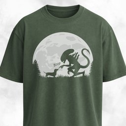 Alien Xenomorph Booping Doxie T Shirt Gift For Dog Lover