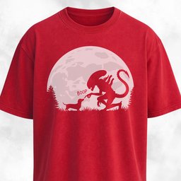 Alien Xenomorph Booping Doxie T Shirt Gift For Dog Lover