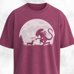 Alien Xenomorph Booping Doxie T Shirt Gift For Dog Lover