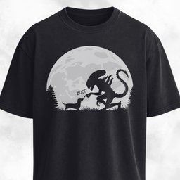 Alien Xenomorph Booping Doxie T Shirt Gift For Dog Lover
