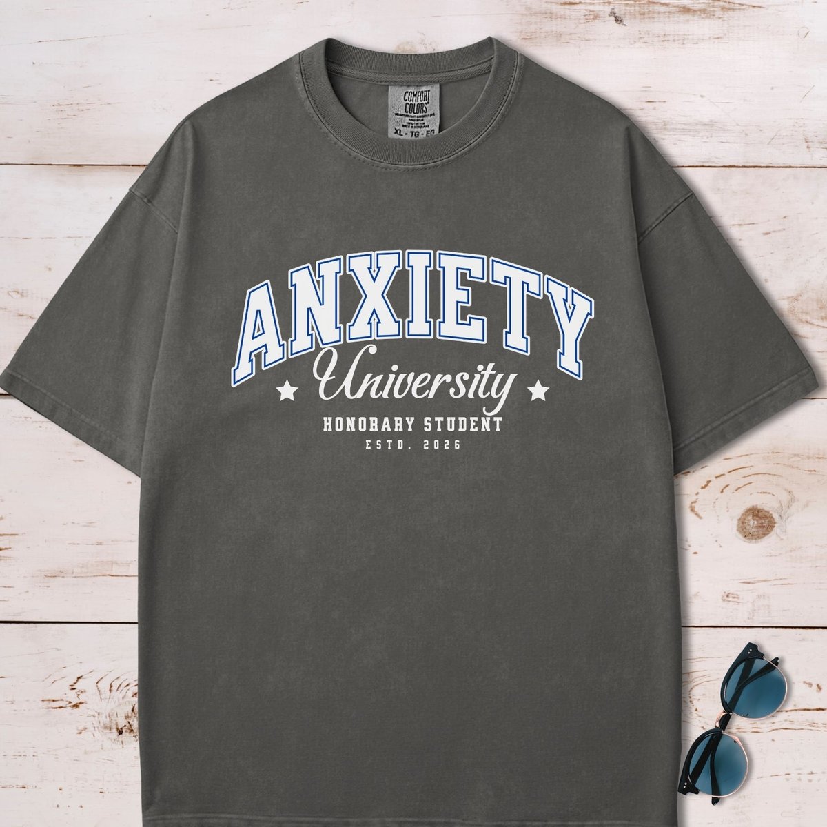 Anxiety University Honors Student T Shirt Gift For Dog Lover