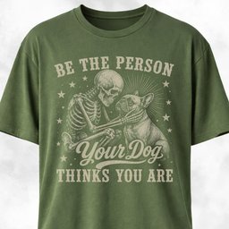 Be The Person Your Dog Thinks You Are Frenchie T Shirt Gift For Dog Lover