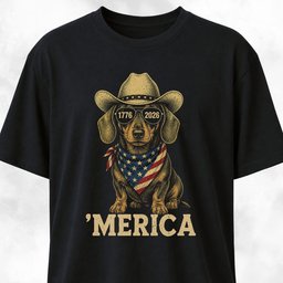 250 USA Anniversary Doxie T Shirt Gift For Dog Lover