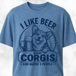 Beer And Corgis T Shirt Gift For Dog Lover