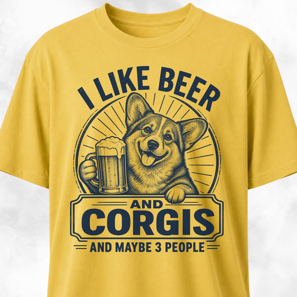 Beer And Corgis T Shirt Gift For Dog Lover