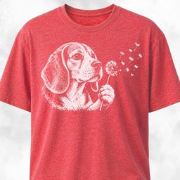 Beagle Blowing Dandelion T Shirt Gift For Dog Lover