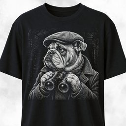 Birdwatching Bulldog T Shirt Gift For Dog Lover