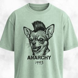 Anarchy Chihuahua Punk T Shirt Gift For Dog Lover