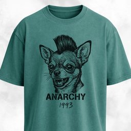 Anarchy Chihuahua Punk T Shirt Gift For Dog Lover