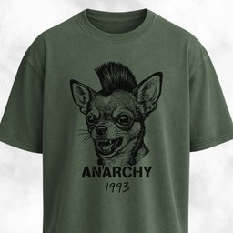 Anarchy Chihuahua Punk T Shirt Gift For Dog Lover