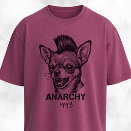 Anarchy Chihuahua Punk T Shirt Gift For Dog Lover