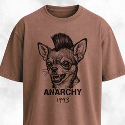 Anarchy Chihuahua Punk T Shirt Gift For Dog Lover