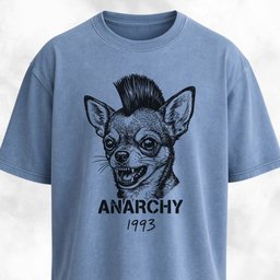 Anarchy Chihuahua Punk T Shirt Gift For Dog Lover