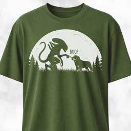 Alien Xenomorph Booping Rottweiler T Shirt Gift For Dog Lover