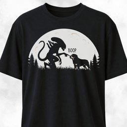 Alien Xenomorph Booping Rottweiler T Shirt Gift For Dog Lover