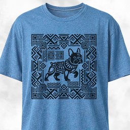 Aztec Art French Bulldog T Shirt Gift For Dog Lover