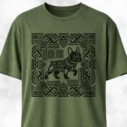 Aztec Art French Bulldog T Shirt Gift For Dog Lover