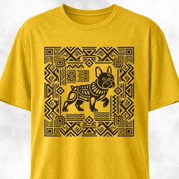 Aztec Art French Bulldog T Shirt Gift For Dog Lover