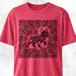 Aztec Art French Bulldog T Shirt Gift For Dog Lover