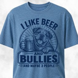 Beer And Bullies T Shirt Gift For Dog Lover