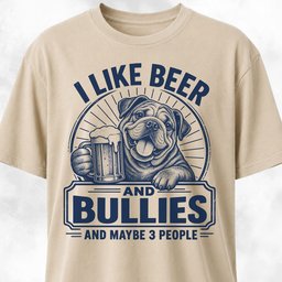 Beer And Bullies T Shirt Gift For Dog Lover