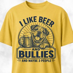 Beer And Bullies T Shirt Gift For Dog Lover