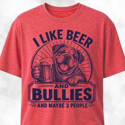 Beer And Bullies T Shirt Gift For Dog Lover