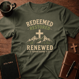 Renewed T Shirt Gift For Christian