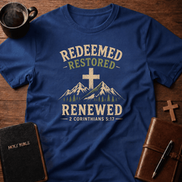 Renewed T Shirt Gift For Christian