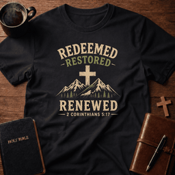 Renewed T Shirt Gift For Christian