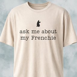 Ask Me About My Frenchie T Shirt Gift For Dog Lover
