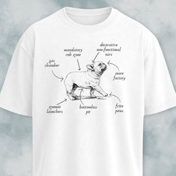 Anatomy Of A French Bulldog T Shirt Gift For Dog Lover