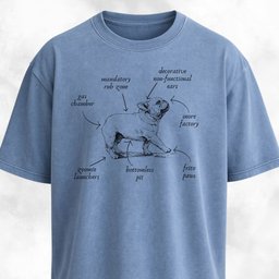 Anatomy Of A French Bulldog T Shirt Gift For Dog Lover