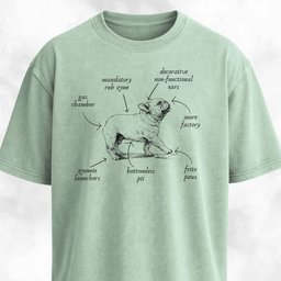 Anatomy Of A French Bulldog T Shirt Gift For Dog Lover