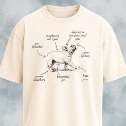 Anatomy Of A French Bulldog T Shirt Gift For Dog Lover