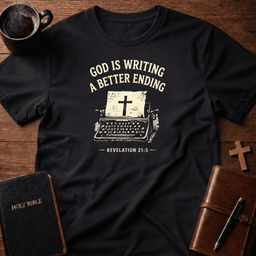 Writing End T Shirt Gift For Christian